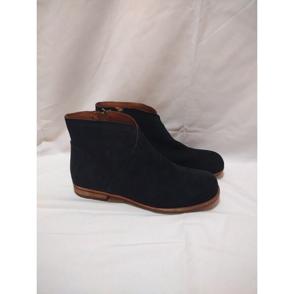 Kork Ease Giba Black Suede Bootie US 7M Leather Like New - Picture 1 of 6